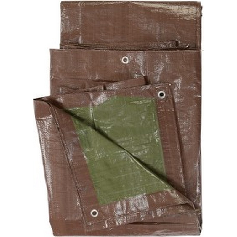 Medium Duty Poly Tarp Brown/Green 10x20'