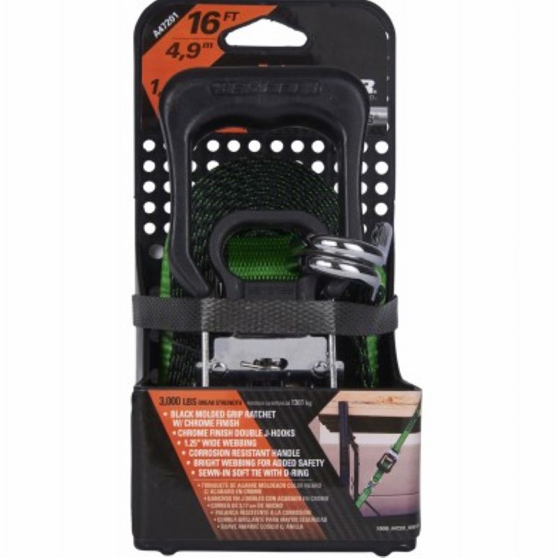 Green Ratchet Tie Down 16 ft