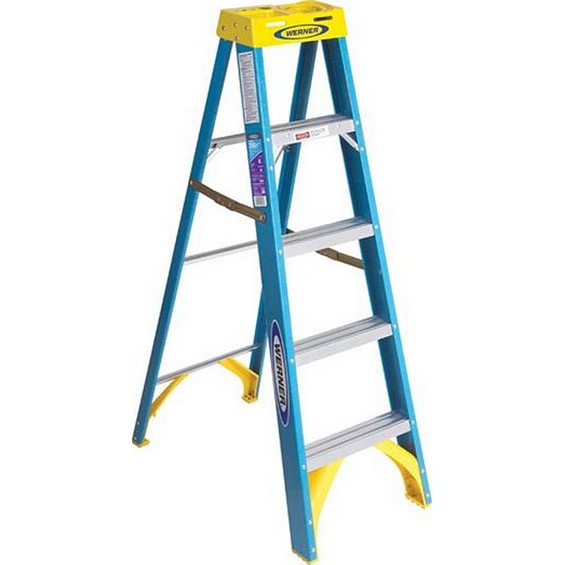 Fiberglass Step Ladder Type I 5 ft