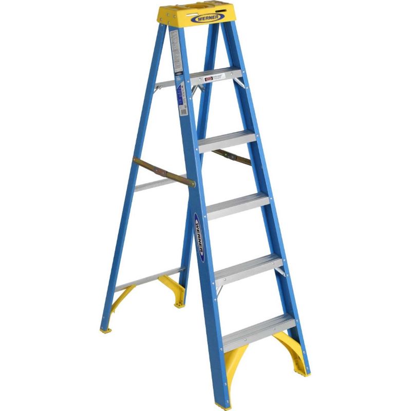 Fiberglass Step Ladder Type I 6 ft