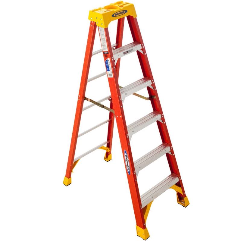 Fiberglass Step Ladder Type IA 6 ft