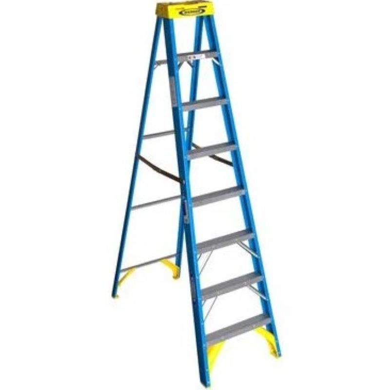 Fiberglass Step Ladder Type I 8 ft