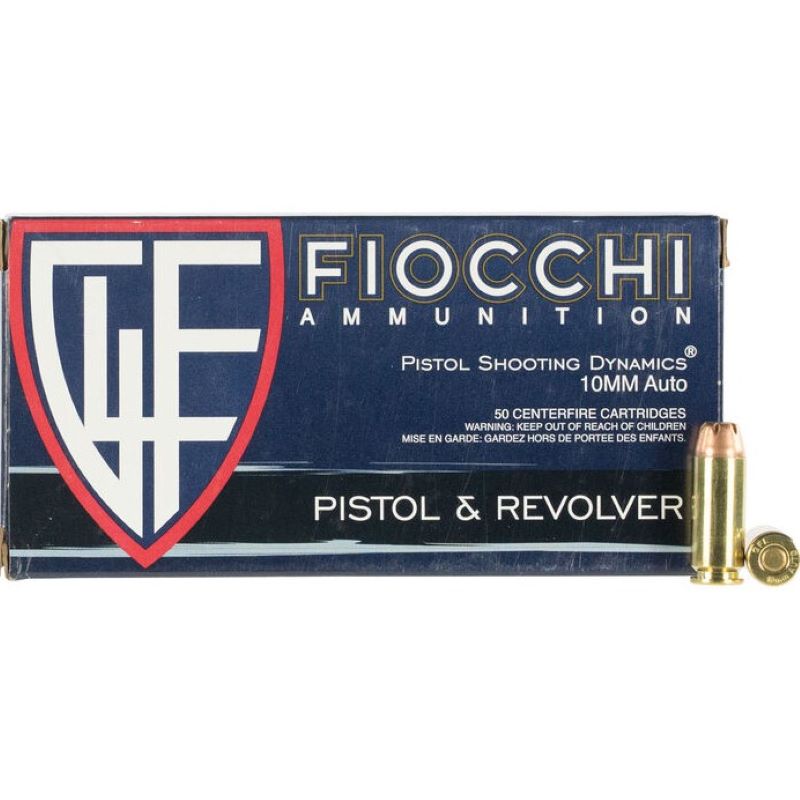 Fiocchi 10mm 180Grn JHP 50Ct