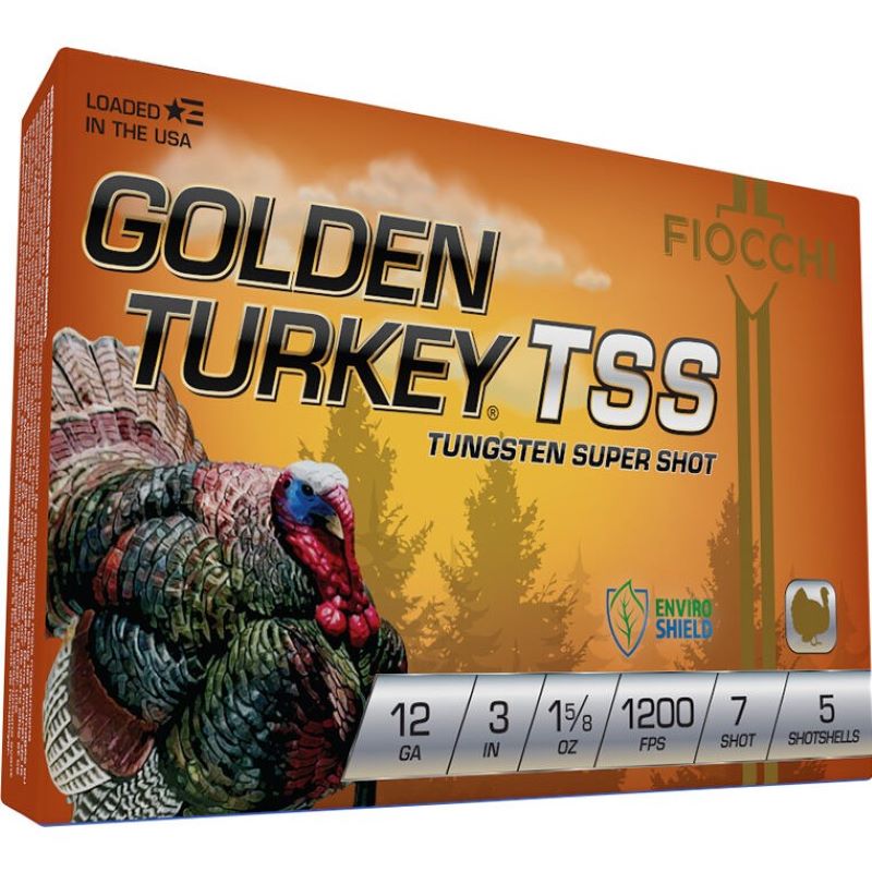 Fiocchi Golden Turkey 12 Gauge 3" TSS 5Ct
