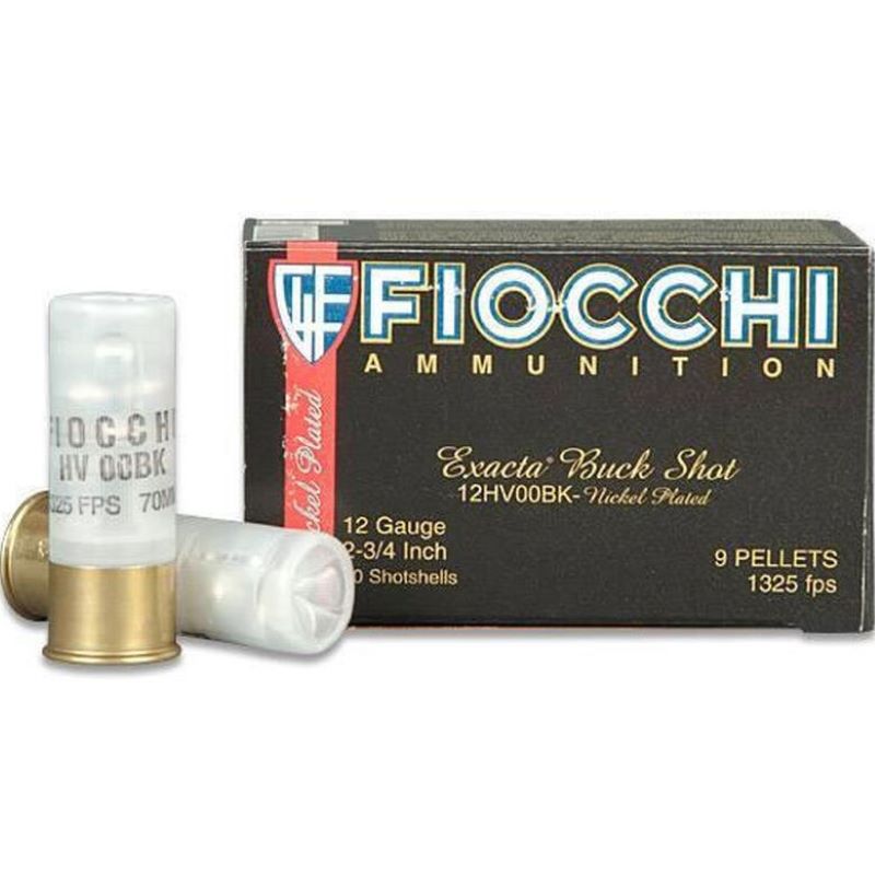 Fiocchi Exacta Buckshot 12 Gauge 2-3/4" 10Ct