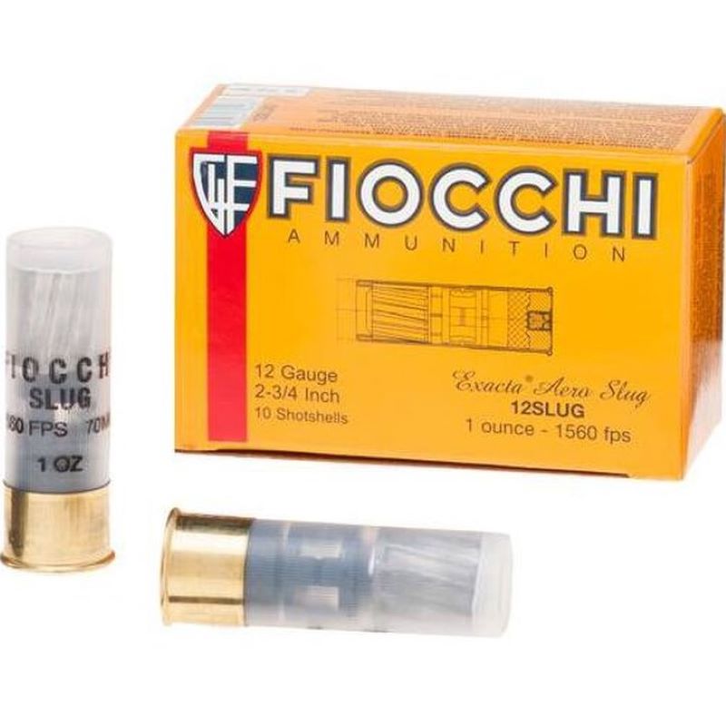 Fiocchi Exacta Aero Slug 12 Gauge 2-3/4" 10Ct