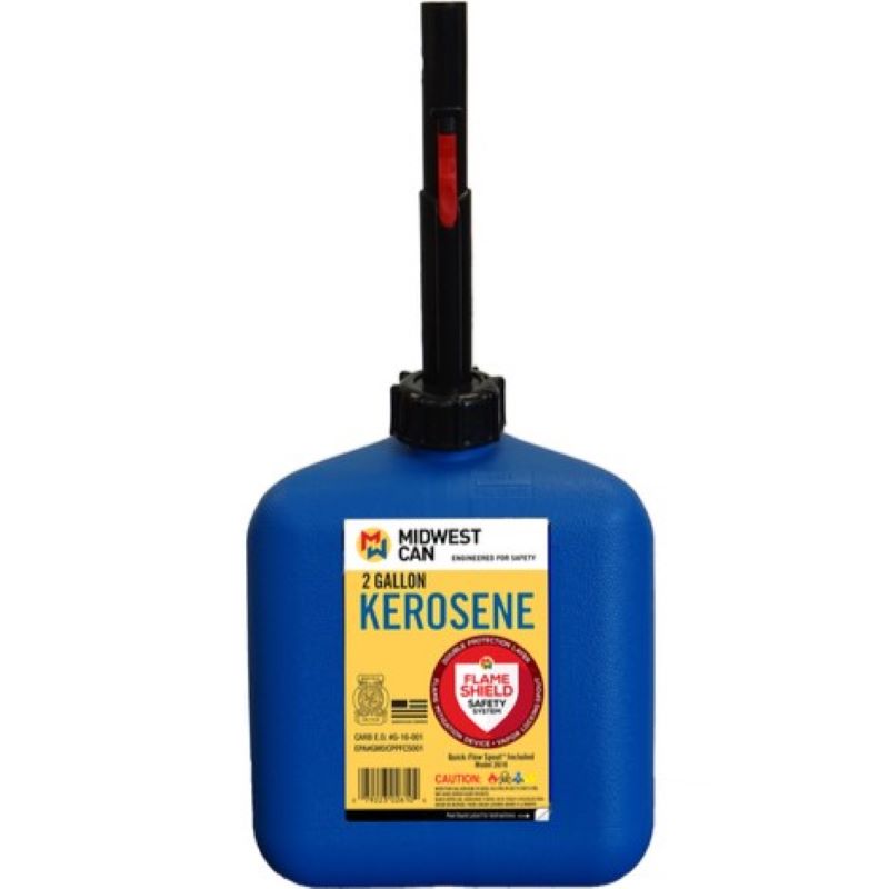 FlameShield Plastic Kerosene Can 2 gal