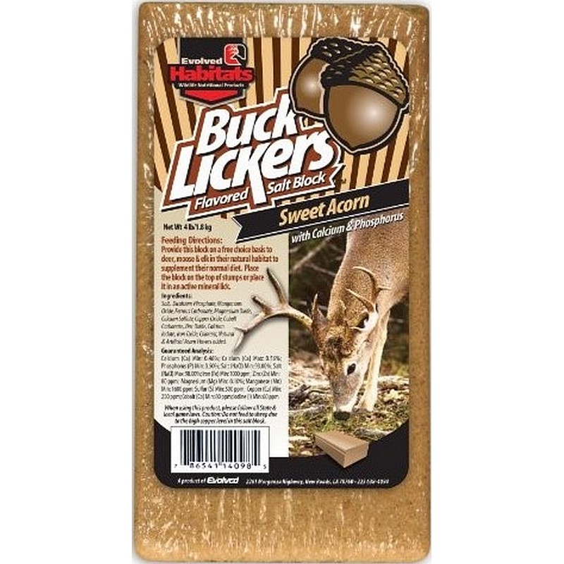 Buck Lickers Sweet Acorn Mineral Block 4 lb