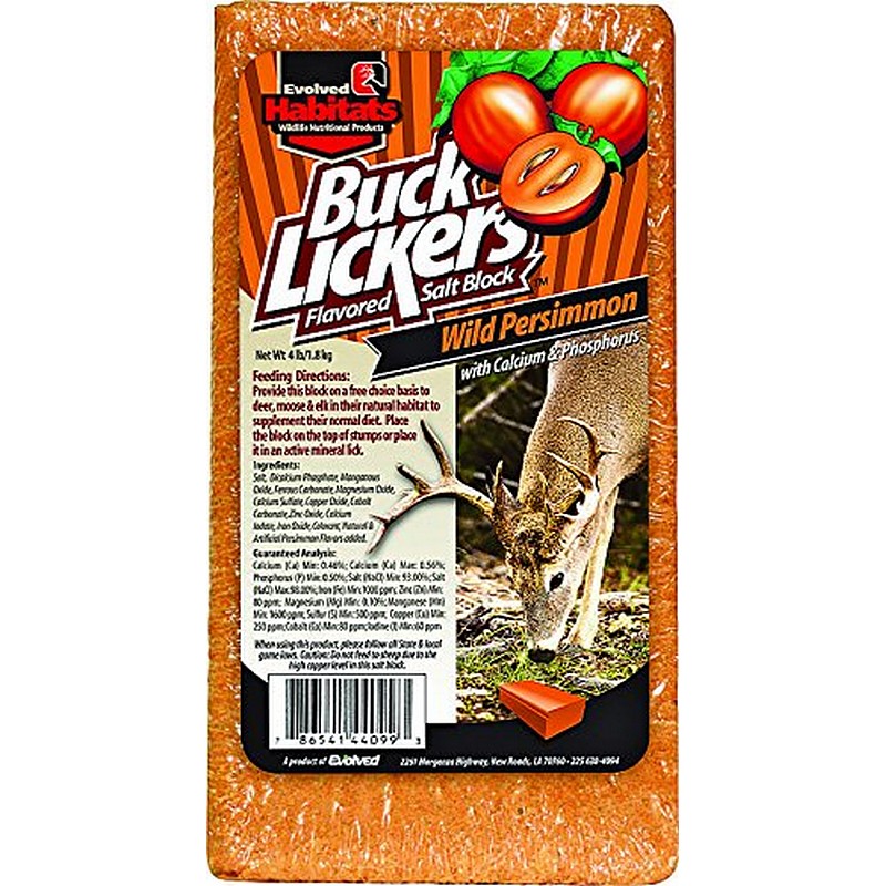 Buck Lickers Wild Persimmon Mineral Block 4 lb