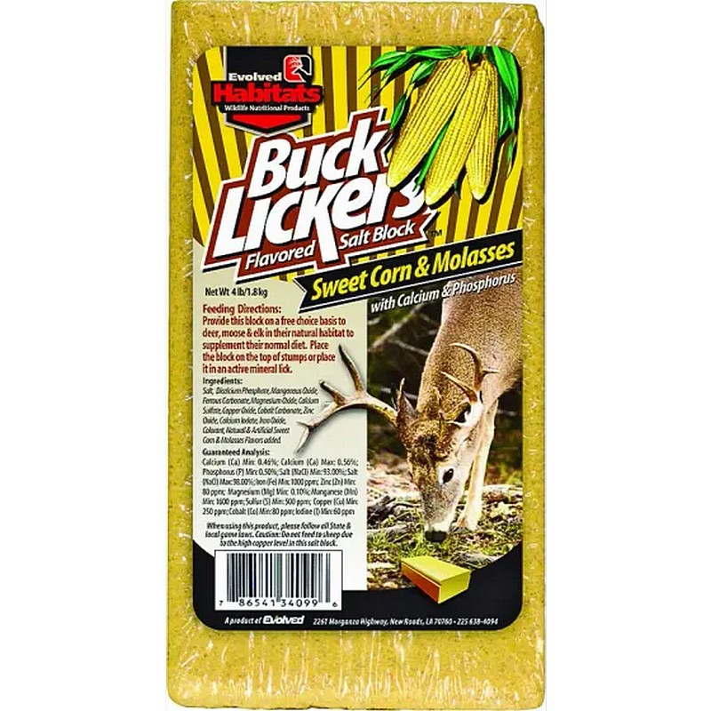 Buck Lickers Sweet Corn & Molasses Mineral Block 4 lb