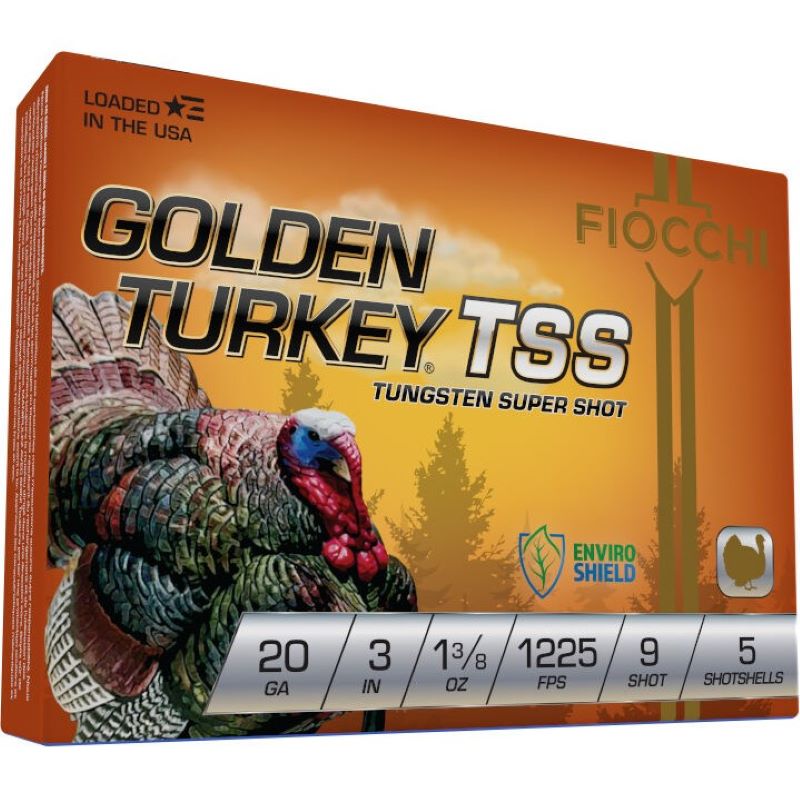 Fiocchi Golden Turkey 20 Gauge Shotshell 3" 5Ct