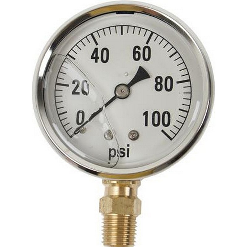 Liquid Filled Pressure Gauge 100 PSI
