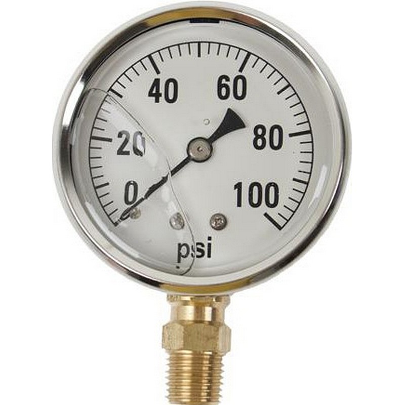 Liquid Filled Pressure Gauge 60 PSI