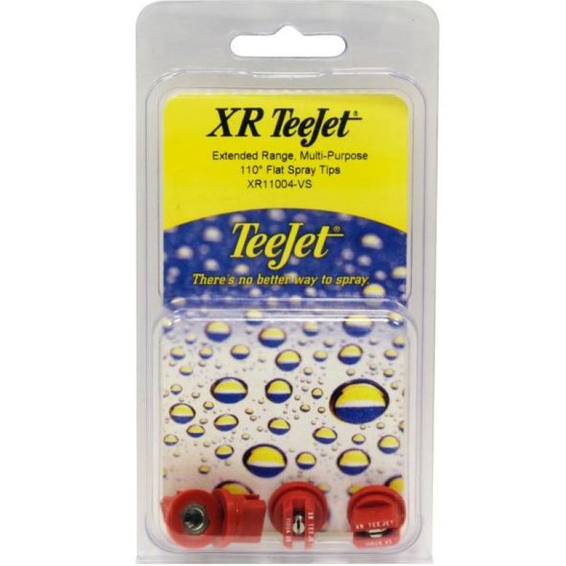 XR Teejet Extended Range Flat Spray Tips 4Ct