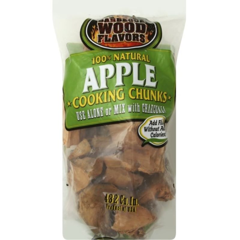 Barbeque Wood Flavors Natural Apple Cooking Chunks 432 Cu In