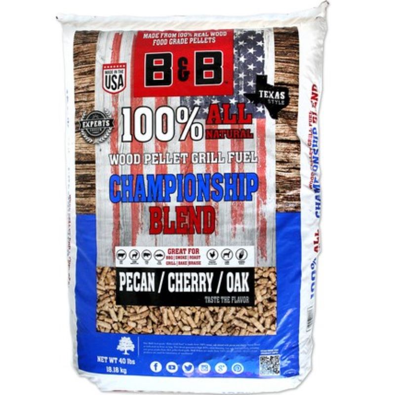 B&B Championship Blend Hardwood Pellets Cherry Oak Pecan 40 lb