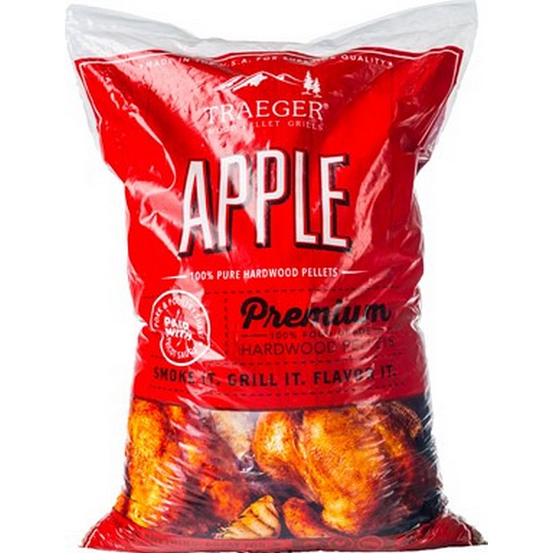 Traeger Premium All Natural Apple BBQ Wood Pellet 20 lb