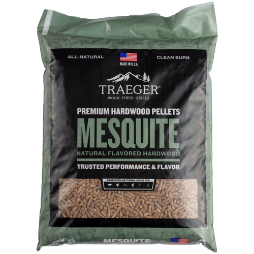 Traeger Premium All Natural Mesquite BBQ Wood Pellet 20 lb