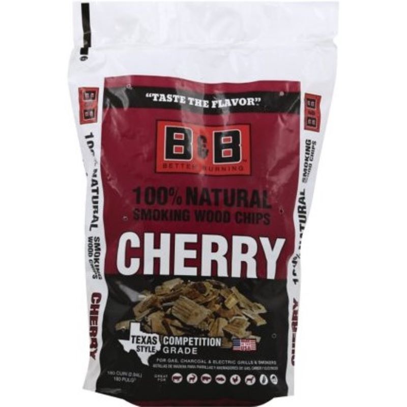 B&B All Natural Cherry Wood Smoking Chips 180 cu in