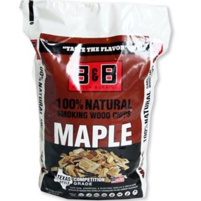 B&B All Natural Maple Wood Smoking Chips 180 cu in