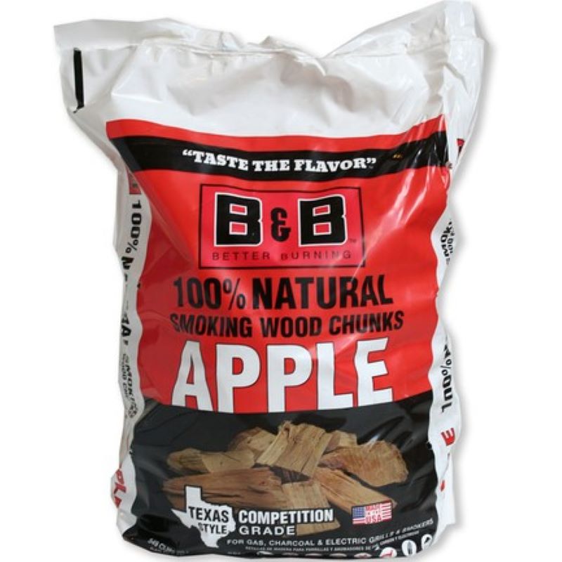 B&B All Natural Apple Wood Smoking Chunks 549 cu in