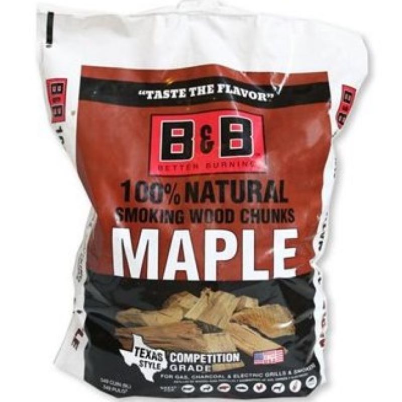 B&B All Natural Maple Wood Smoking Chunks 549 cu in