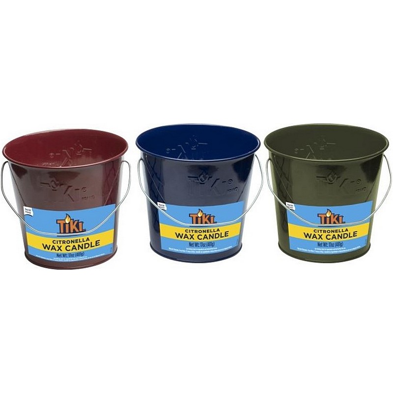 Tiki Citronella Wax Bucket Candle 17 oz