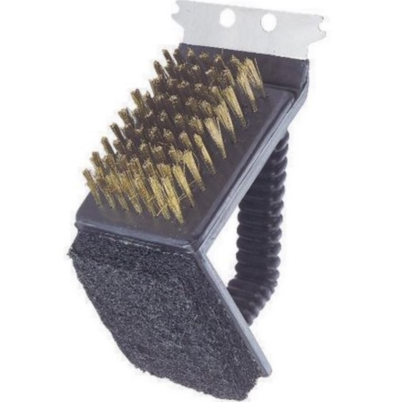 Omaha Grill Brush with Stainless Steel Scraper