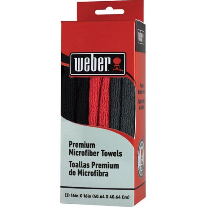 Weber Premium Microfiber Towel 3 pk