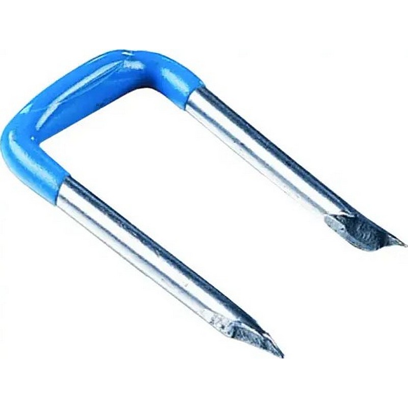 Blue Carbon Steel Safety Staples 9/16"x1-1/4"
