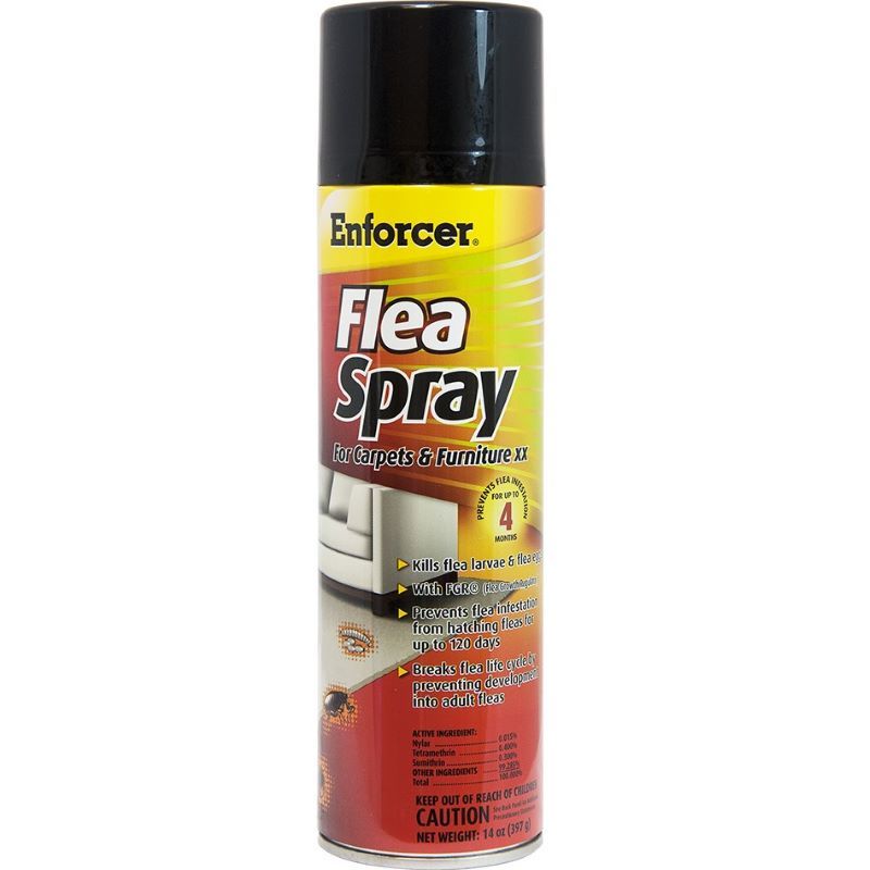 Enforcer Flea Spray for Carpets & Furniture 14 oz