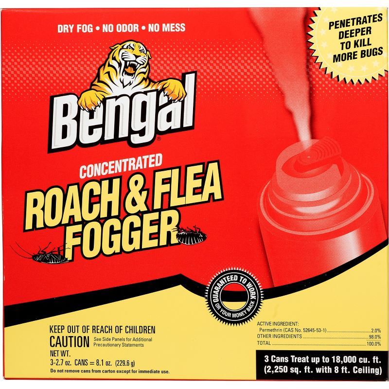 Bengal Concentrated Roach & Flea Fogger 3 pk