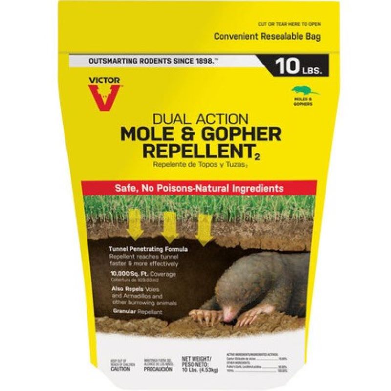 Victor Dual Action Repellent Granules for Gophers and Moles 10 lb