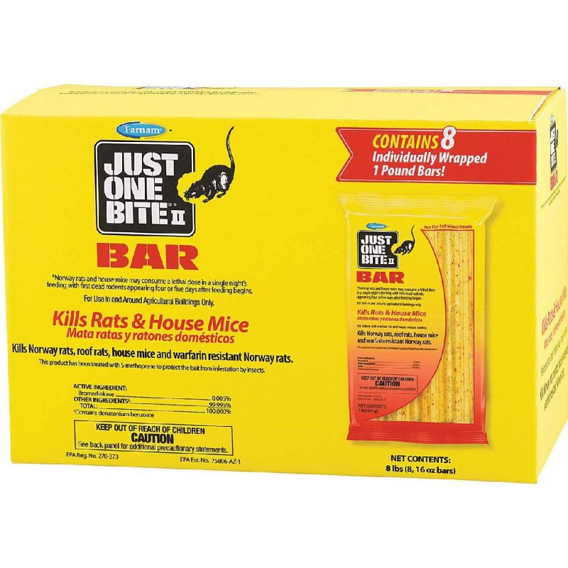 Starbar Just One Bite Rodent Bait Bar 8 pk