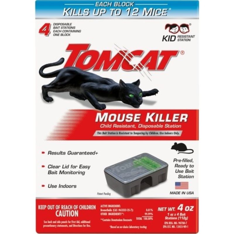 Tomcat Disposable Mouse Bait Stations 4 pk
