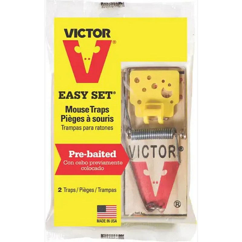 Victor Easy Set Small Snap Trap For Mice 2 pk