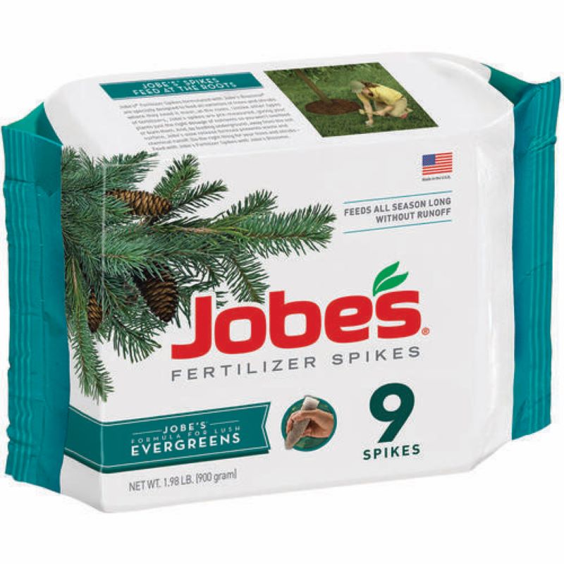 Jobes Evergreen 11-3-4 Fertilizer Spikes 9 pk