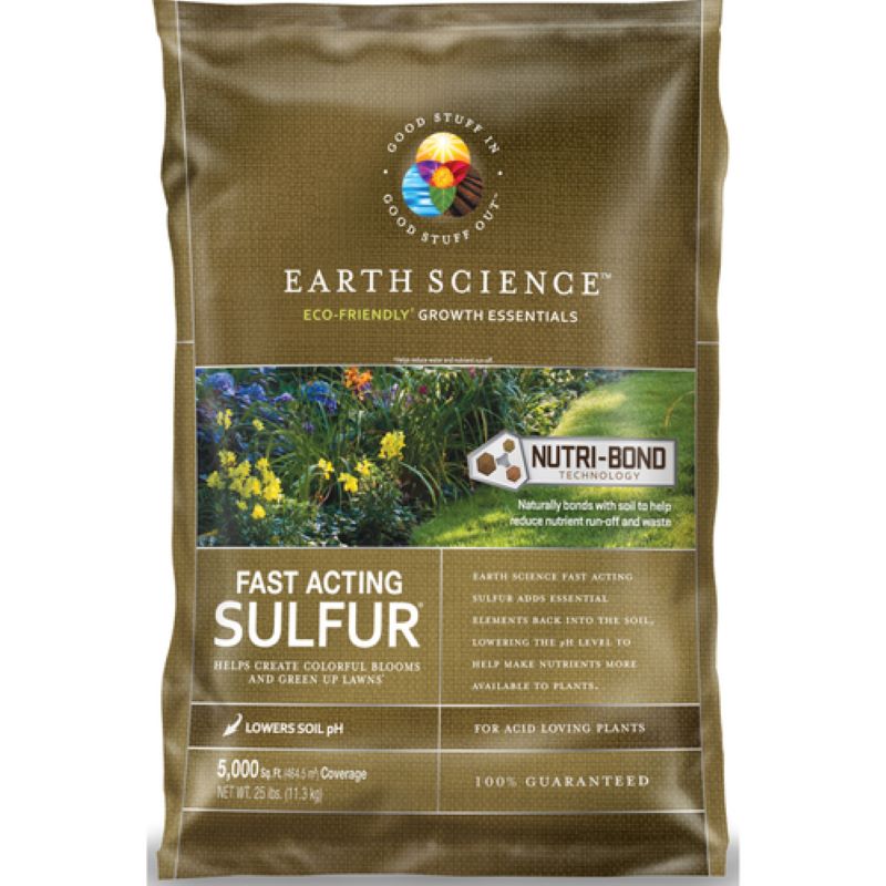 Earth Science Fast Acting Soil Sulfur 25 lb
