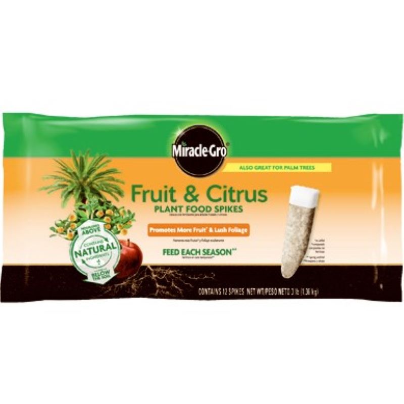 Miracle-Gro Fruit & Citrus Plant Food Spikes 12 pk