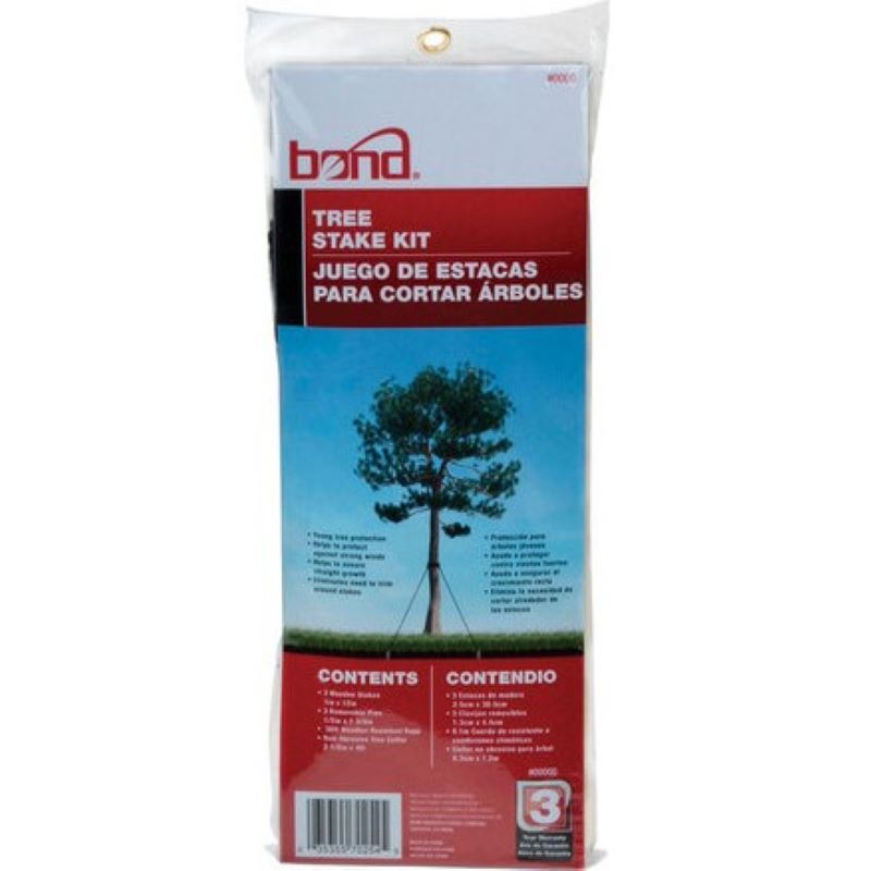 Bond Black Plastic Tree Stake Kit 15"