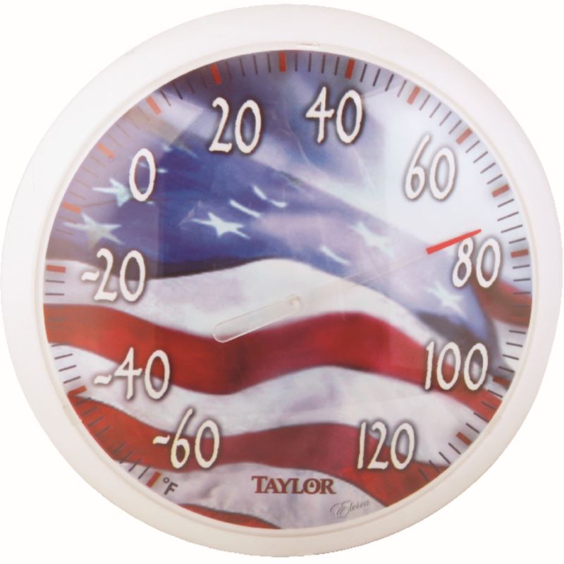 Taylor Flag Dial Thermometer Plastic 13.5"