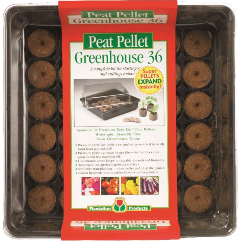 Ferry-Morse 36 Coir Pellet Seed Starting Kit Greenhouse