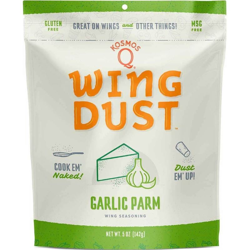 Kosmos Q Wing Dust Garlic Parm Seasoning 5 oz