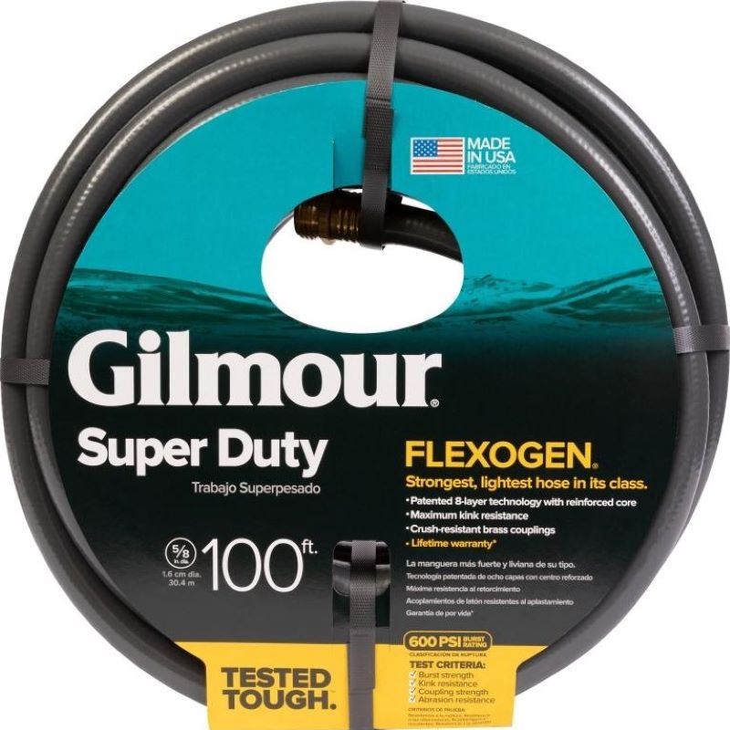 Gilmour 5/8" Super Duty Flexogen Hose Black 100'