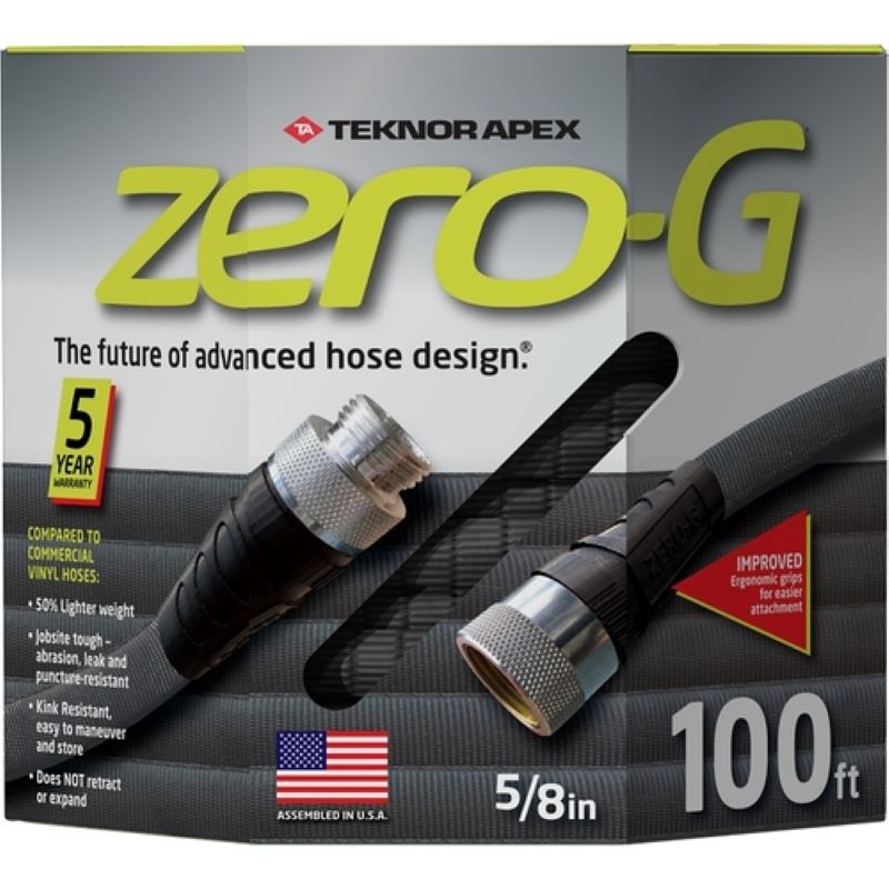 Teknor Apex Zero-G 5/8 " Heavy Duty Hose Black 100'