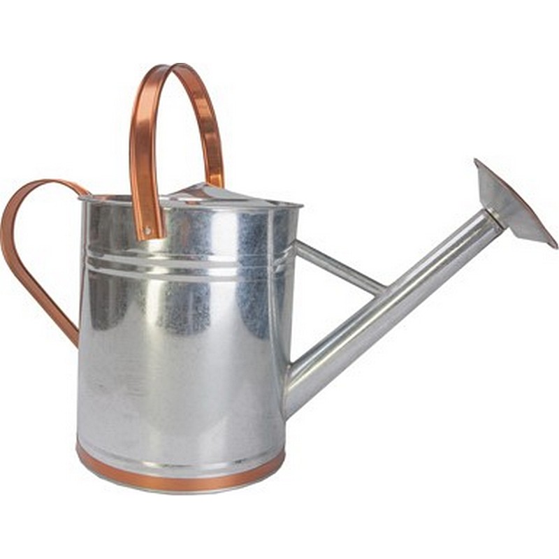 Panacea Galvanized Copper/Silver Watering Can 2 gal