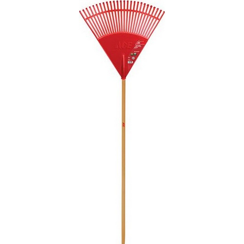 Ace 26 Tine Poly Leaf Rake Wood Handle 24"x65"