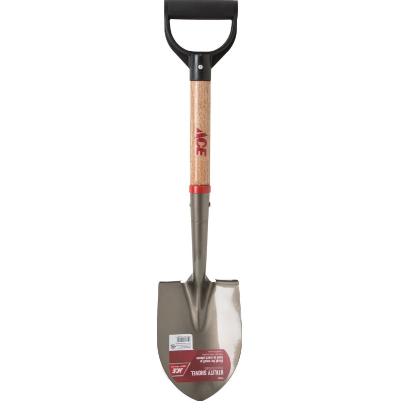 Ace Little Pal Shovel Round Point Wood Handle 27 in
