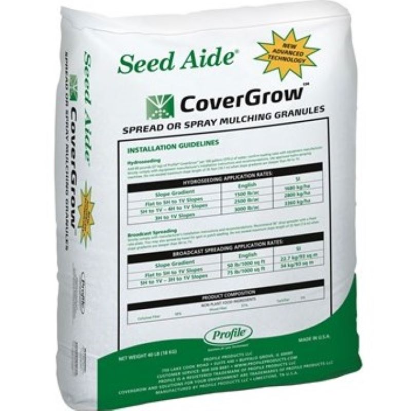 Seed Aide Covergrow Mulch Granules 40 lb