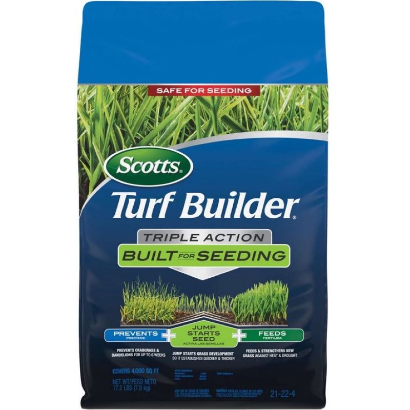 Scotts Turf Builder Triple Action Lawn Fertilizer 17.2 lb